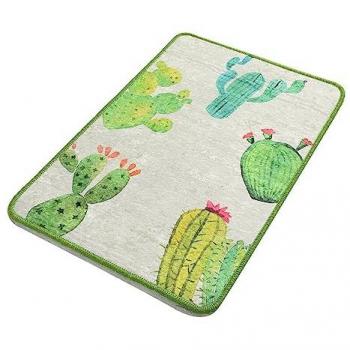 Alfombra de Baño Suave y Cómoda Cactus Wellhome