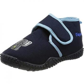 Playshoes Zapatillas Elefante, Pantuflas Unisex niños, Azul