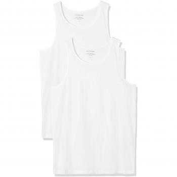 Jack & Jones Basic White Tank Top 2-Pack for Men