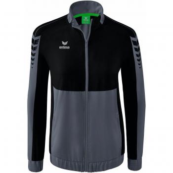 Erima Women's Track Jacket Six Wings Long Sleeve T-shirt Slate Grey/Black Size 40