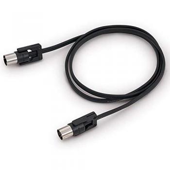 Cable MIDI Rockboard Flax Plug 1M Negro