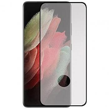 Todotumovil Protector de Pantalla Samsung Galaxy S21 Ultra 5G Negro de Cristal Templado Vidrio 9H para movil