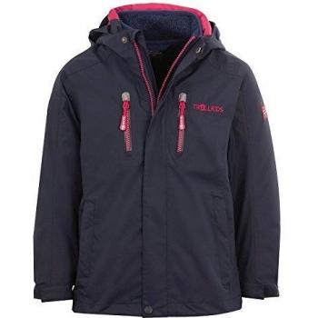 Trollkids Chaqueta Niños 3 en 1 Lofoten, Color Azul Marino/Rosa Talla 2 años