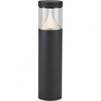 Bolardo de Jardín Egersund Grafito 49 cm con LED integrado para exteriores, IP65, corto