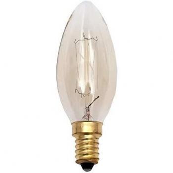 Bombilla Incandescencia Vintage Vela 40w E14 35dx96 Calida