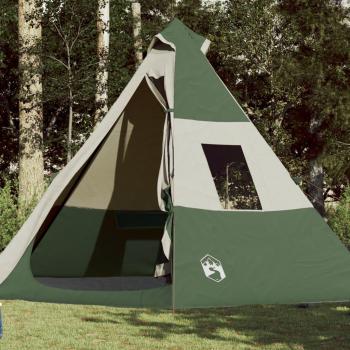 Tienda de Campaña Tipi Impermeable para 7 Personas en Color Azul, Gris, Naranja y Verde