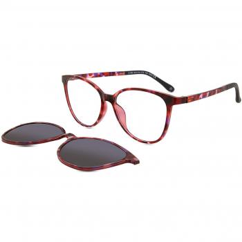 Oval Clip-On Plástico Tortoiseshell Gafas Recetadas para Hombre - Gafas Anti-Azules - SmartBuy Collection