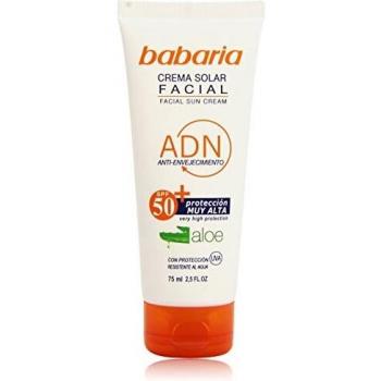 Babaria - Crema solar facial - Anti-envejecimiento SPF50+ - 75 ml