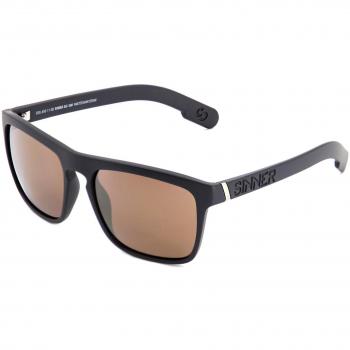 Sinner Thunder X Sunglasses - Matte Black & Gold Mirror