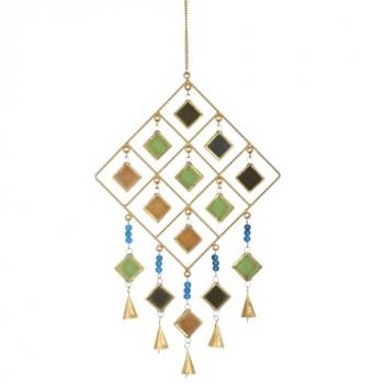 Móvil Colgante Beige Rombos 60x29x2cm - Diseño Único y Versátil