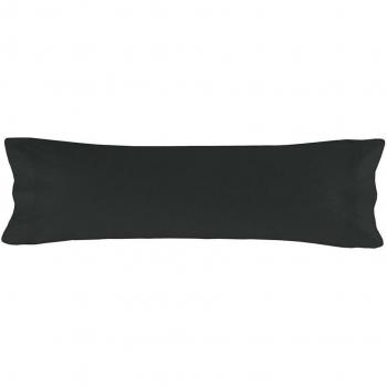 Funda de almohada negra HappyFriday BASIC 45 x 155 cm