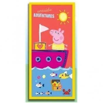 TOALLA DE PLAYA PEPPA PIG AVENTURAS 70 x 140 cm.