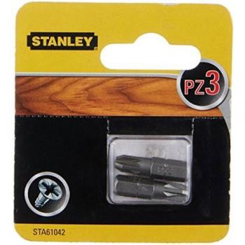 STANLEY STA61042-XJ 2 puntas Pozidriv Pz3 25mm, Único