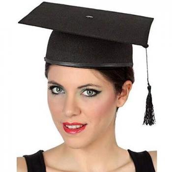 Atosa-56538 Sombrero Licenciado, color negro, única