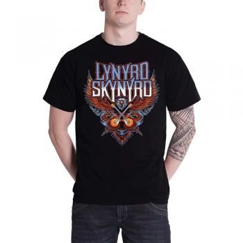 Lynyrd Skynyrd Men's Metal T-Shirt - Crossed Guitars - PLASTIC HEAD XL