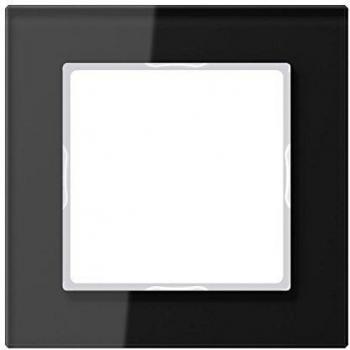 Marco Embellecedor Negro Brillante Simple 84x84mm JUNG 0712141879
