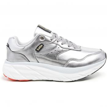Lois - Zapatillas de mujer plateadas con cierre de cordones y logotipo lateral en sintético 85928-300