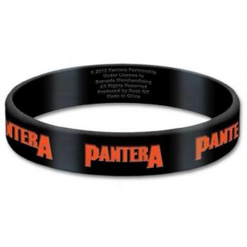 Pantera Black Wristband Gummy Rubber Bracelet Band Logo Name Gift 100% Official