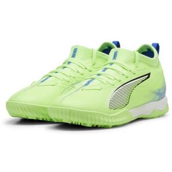 Puma Zapatillas Ultra 5 Match TT + Mid Jr - Botas de fútbol para niño, multitaco y terreno duro, color verde, talla 33 EU