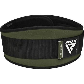 Cinturón de Gimnasio RDX X3 para Levantamiento de Pesas de 6 Pulgadas en Verde y Negro - Talla S