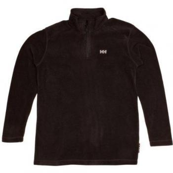 Helly Hansen JR Daybreaker 1/2 Zip Fleece Scarf - Forro polar para niños, color negro, talla 176/16