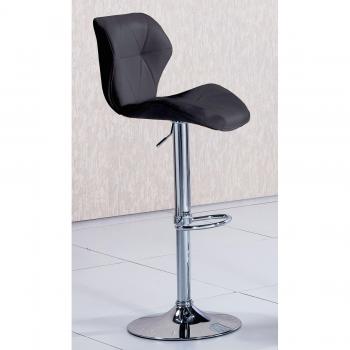 Taburete con respaldo, regulable en altura y giratorio modelo KLIMB color negro – Sedutahome