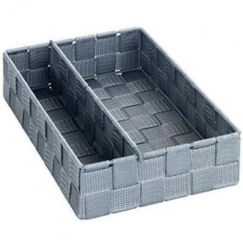 WENKO Organizador para la cocina Adria M - gris, Polipropileno, 18 x 6 x 26 cm, Gris