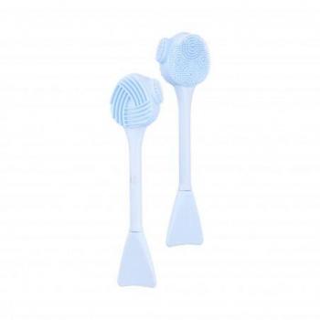 Ilū Skin Care Face Brush Pink - Cepillo Facial de Silicona para Limpiar y Exfoliar la Piel