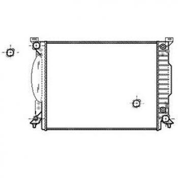 Radiador de refrigeración del motor VAN WEZEL 03002205