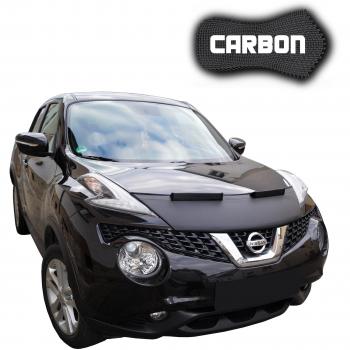Black Bull Protector de Capo para Nissan Juke 1 CARBON Protectores Capot Coche máscara Tuning