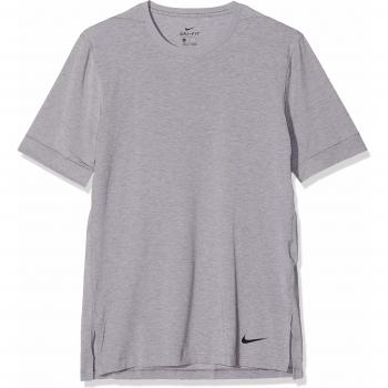 Nike M NK Dry Top SS Transcend T-Shirt, Hombre, Gunsmoke/Atmosphere Grey/Black, M