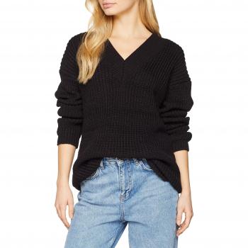 Vero Moda Vmglendora New Deep Back Blouse, suéter para Mujer, Negro Black, 40