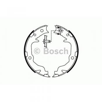 Bosch 0 986 487 766 Juego de zapatas de frenos, freno de estacionamiento