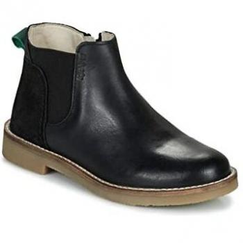 Botines Mid NY KICK para niña en color negro de Kickers
