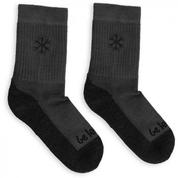 Be Lenka Kids Merino Wool Grey Crew Barefoot Socks
