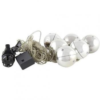 Euro Palms 83500910 LED de Navidad, 6 cm, Plata 6X