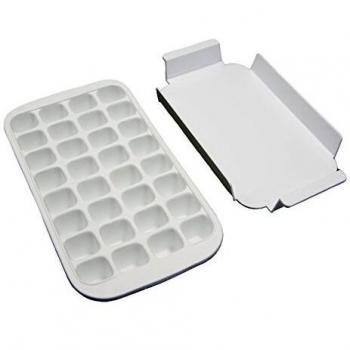 Lékué 620100 Cubitera De Caucho Flexible, Blanco