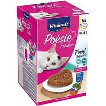 VITAKRAFT Vita Fuerza Gato Forro húmedo Forro Poésie Multi Pack corazón rígida