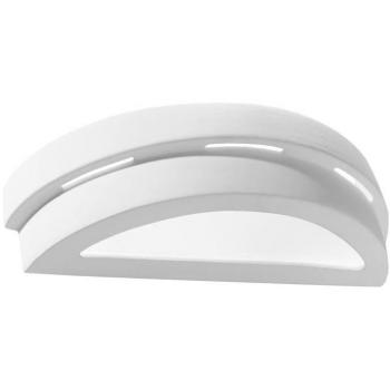 Aplique de Pared Helios en Cerámica con Vidrio Blanco, Casquillo E27, para Iluminación Interior LED