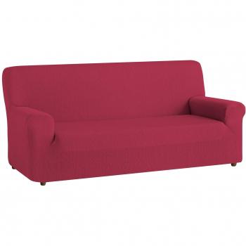 textil-home Funda de Sofá Elástica TEIDE, 3 plazas - Desde 180 a 240 cm. Color Rojo