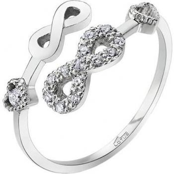 Anillo Lotus Silver LP1617-3/1 Trendy de Plata con Circonitas y Motivo Infinito para Mujer