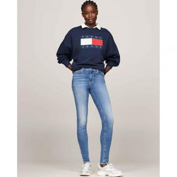 Pantalón Vaquero Mujer Tommy Jeans Nora Tiro Medio Skinny Fit Azul Denim 32/32