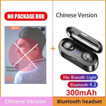 Auriculares Inalámbricos Estéreo Deportivos TWS F9 con Toque, Mini Auriculares Bluetooth Bass y Estuche de Carga Banco de Energía