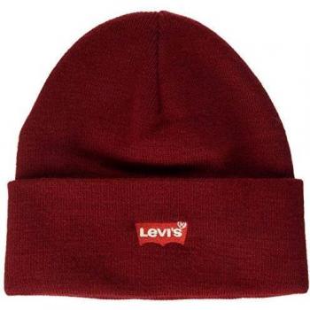 Levi's Red Batwing Embroidered Slouchy Beanie Women's Beanie in Bordeaux