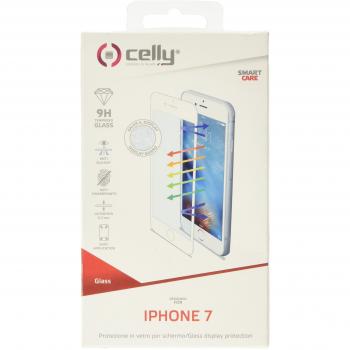 Celly Protectora antiblueray Cristal Protector de Pantalla para iPhone 7 – Color Blanco