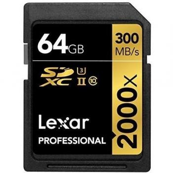Lexar Professional - Tarjeta de memoria 2000x SDXC de 64 GB
