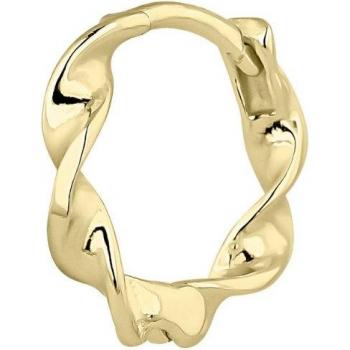 Piercing aro Earcandy Karen de plata bañado en oro 18k
