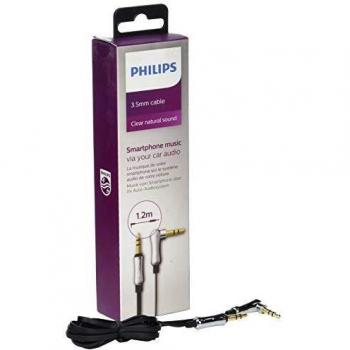 Philips DLC2402BK/10 1.2m 3.5mm 3.5mm Negro Cable de Audio - Cables de Audio