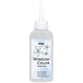 Pintura de Contorno Transparente KREUL 80ml para Vidrio y Superficies Lisas