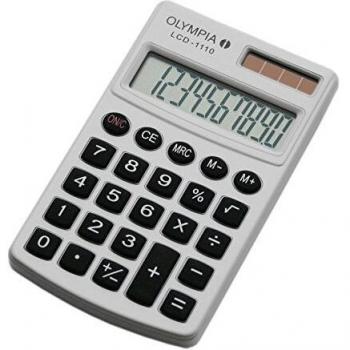 Olympia LCD 1110, Calculadora de bolsillo, color blanco